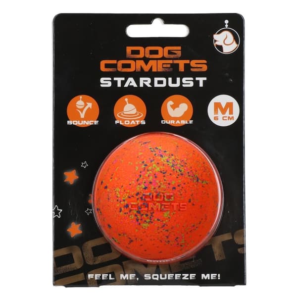 Koiran komeettojen pallo Stardust Orange M