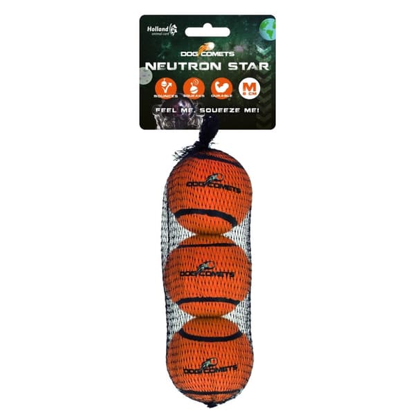 Koiran komeetat Neutron Star Orange 3pc with Squeaker
