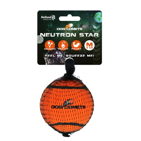 Koiran komeetat Neutron Star Orange 1 kpl Squeakerillä