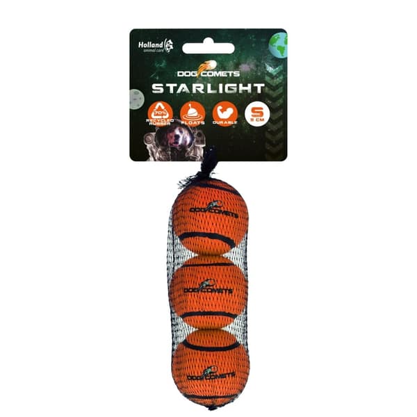 Koirakomeetat Starlight Tennisbal S Oranje 3st