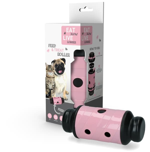 Ät Slow Lev Längre Foder och Behandla S Pink