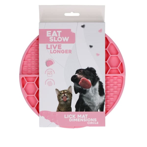 Spis Slow Lev Lenger Lick Mat Dimensions Circle  Pink