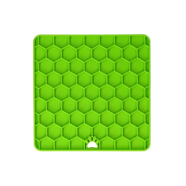 Syö Slow Live Longer Lick Mat Honeycomb Green