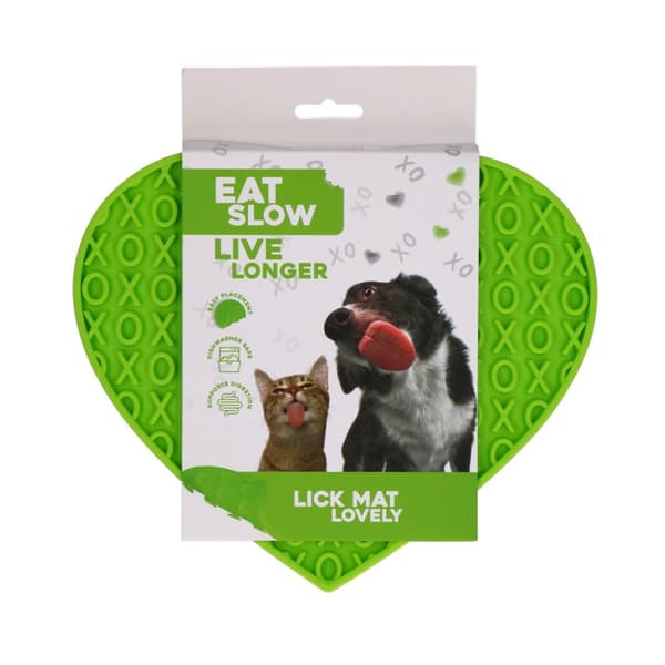 Syö Slow Live Longer Lick Mat Lovely Green