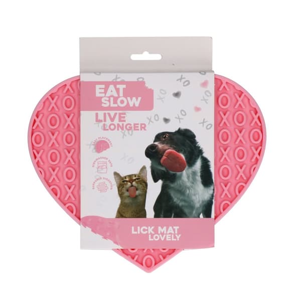 Syö Slow Live Longer Lick Mat Lovely Pink