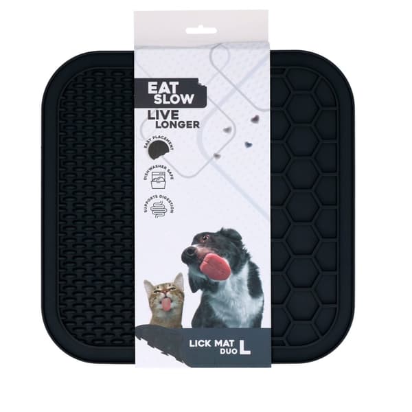 Syö Slow Live Longer Lick Mat Duo L Grey