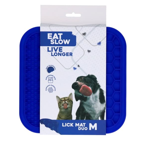 Syö Slow Live Longer Lick Mat Duo M Blue