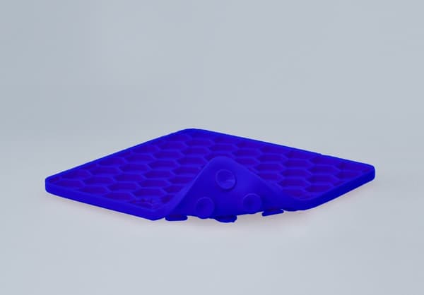 Spis Langsomt Lev Længre Lick Mat Honeycomb Blue