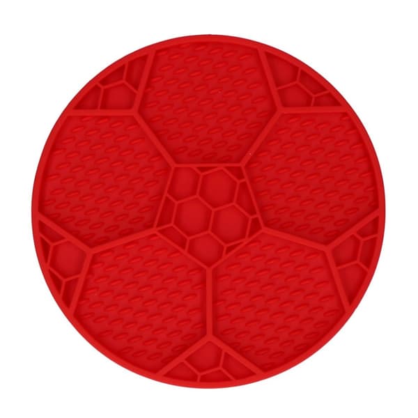 Syö Slow Live Long Lick Mat Voetbal Blauw