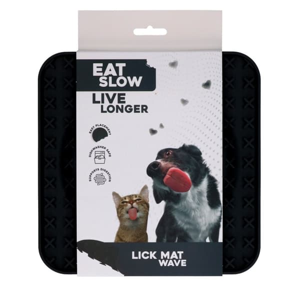 Spis Sakte Lev Lenger Lick Mat Wave Grey