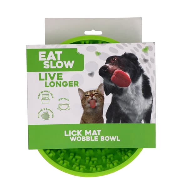Spis Langsomt Lev længere Lick Mat Wobble Bowl Grøn