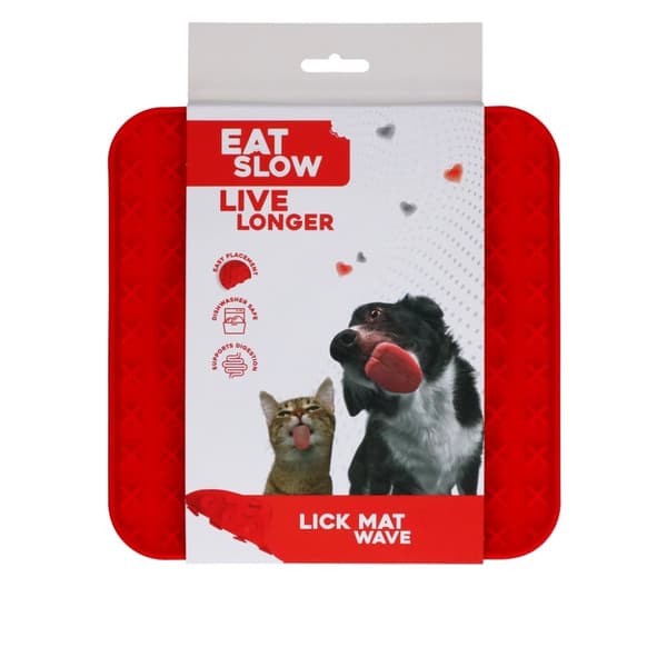 Spis Langsomt Lev Længre Lick Mat Wave Red