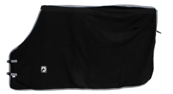 Utmerket Fleece Teppe svart/grå 135/185cm
