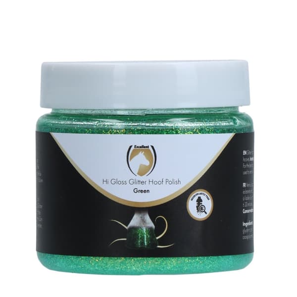 Utmerket Horse Hi Gloss Glitter Hoof Polish Green 150 ml