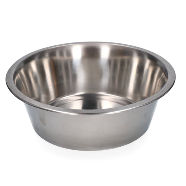 Foder- eller drikkeskål rustfrit stål 2,80ltr Ø 25cm