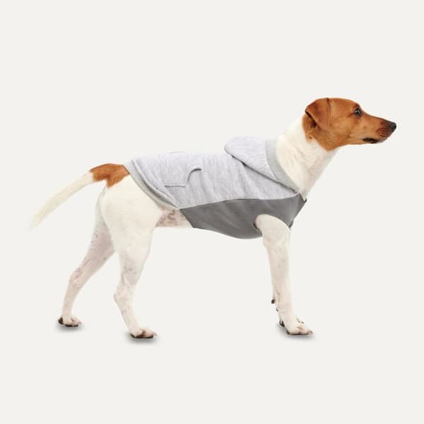 Gooeez Kangaroo Fleece hettegenser XL Heather Grå/Grå