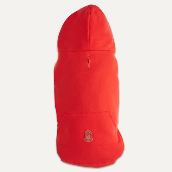 Gooeez Kangaroo Fleece Hættetrøje M Rød/Sort