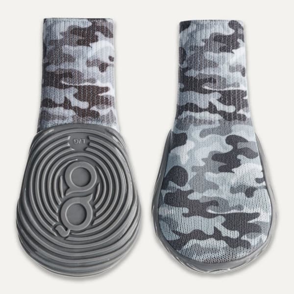 Gooeez Hundestøvler med vanlige trykk (2-pakning) 2XS Camo/Grå