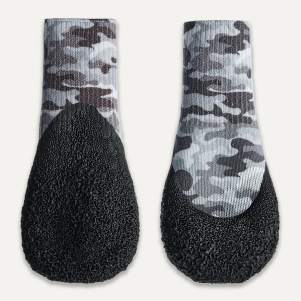 Gooeez Lites Hundesøvler med tryk (4-pakning) 2XL Camo/Sort