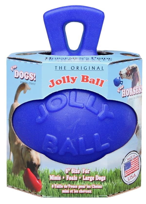 Jolly Ball 20cm blå hest og hund