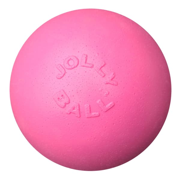 Jolly Ball Bounce-n Play 11 cm vaaleanpunainen (purukumin tuoksu)