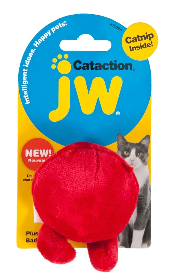JW Plush Bad Cuz Ball med kattmynta