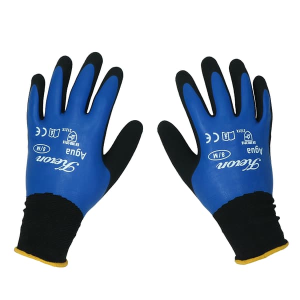 Keron Glove Finstrikket Aqua 9 (L)