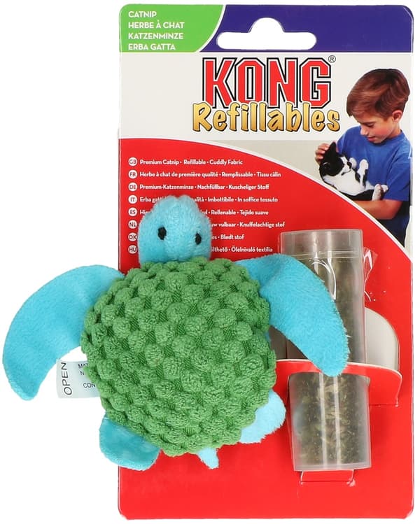 KONG Cat Refillable Catnip Turtle