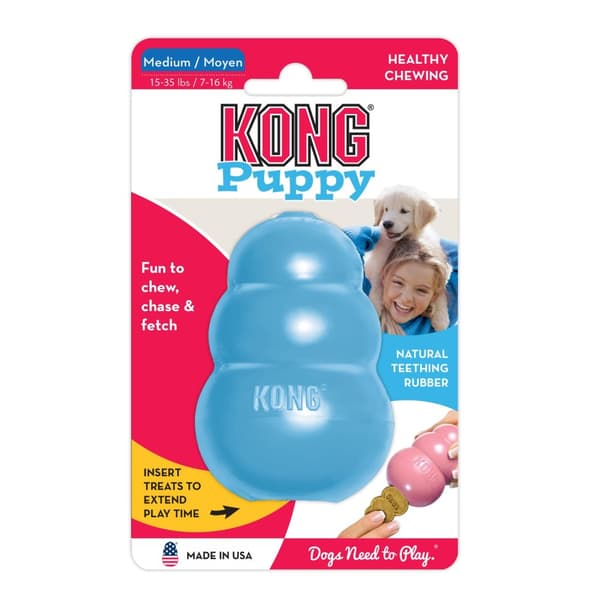 KONG Puppy M 8,6 cm Sininen tai ruusu