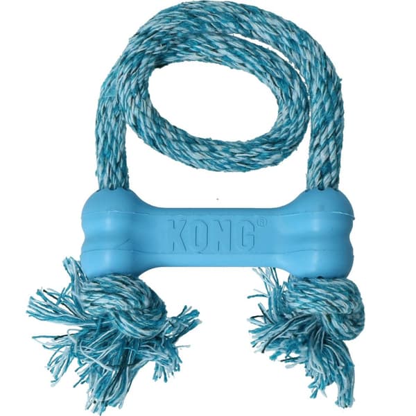 KONG Puppy Goodie Bone med tau XS EU
