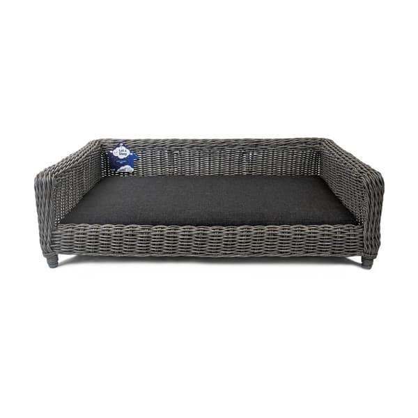 Let&#039;s Sleep Cozy Basket Wicker Dog Basket XL Antracit