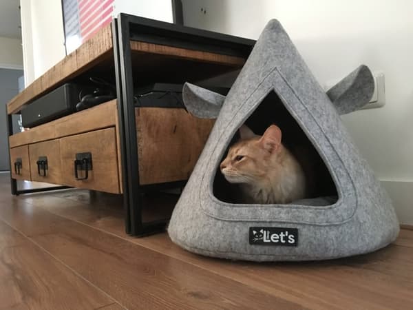 Lad os sove Pet Cave TeePee Grijs