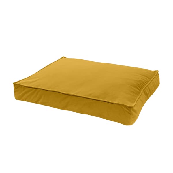 Madison Velours Lounge Cushion Yellow L