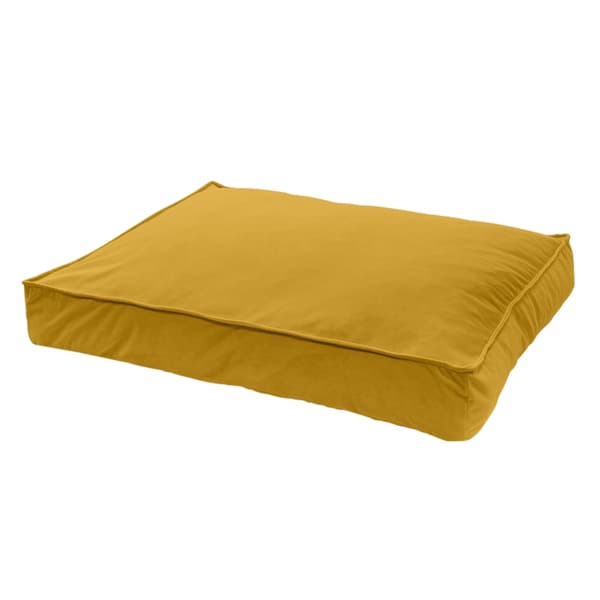 Madison Velours Lounge Cushion Yellow L