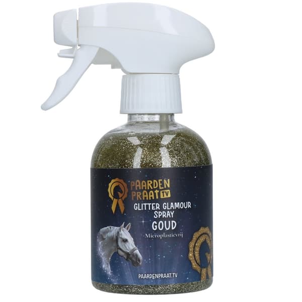 Paardenpraat Glitter Glamour Spray Goud