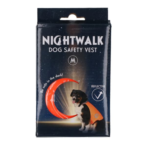 Nightwalk Dog Safety Vest Orange Medium