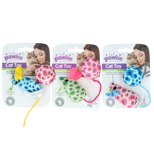 Pawise Cat Toy - Möss &amp; Boll