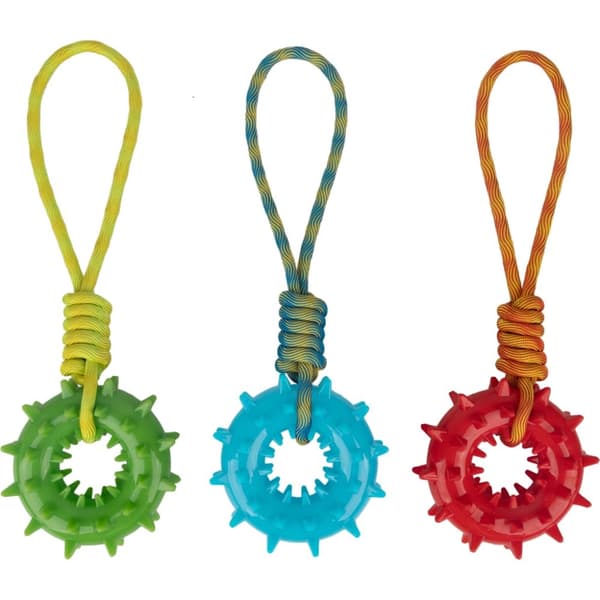 Pawise Play-N-Tug Ring kahvalla