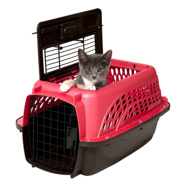 Petmate 2-dørs topplast Kennel XS Rosa