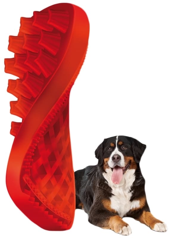 Pet+Me Dog Långhårsborste Röd