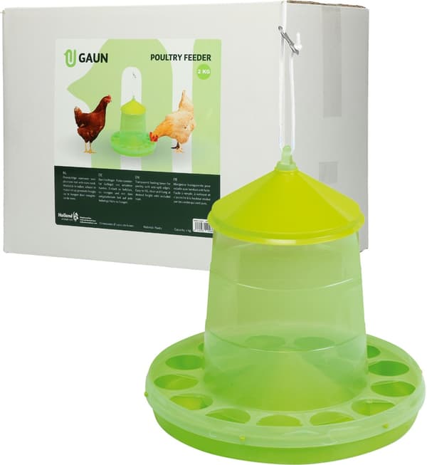 Fjäderfämatare 2 kg grön