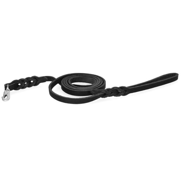 Oppdaget! Pro Leather Show Leash Black Clip Krok 1x180cm