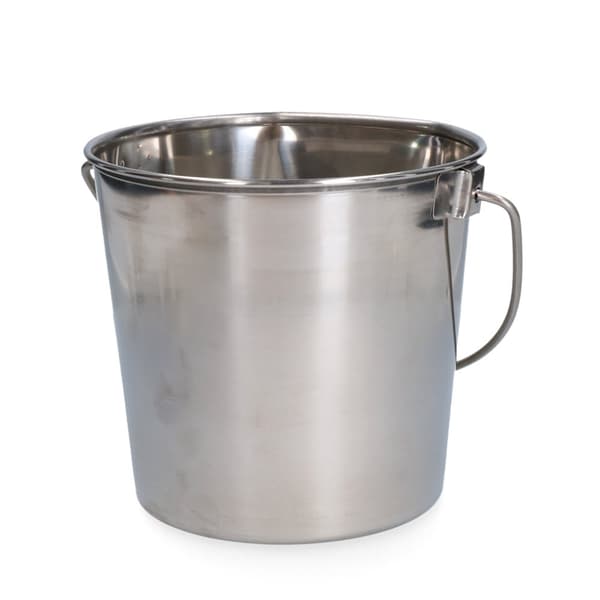 Rustfri bøtte 3,78ltr med flat side