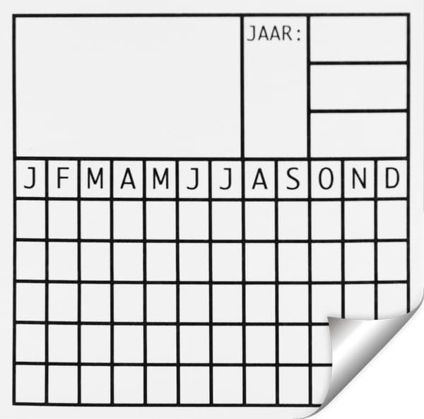 Klistermærke "Datum"