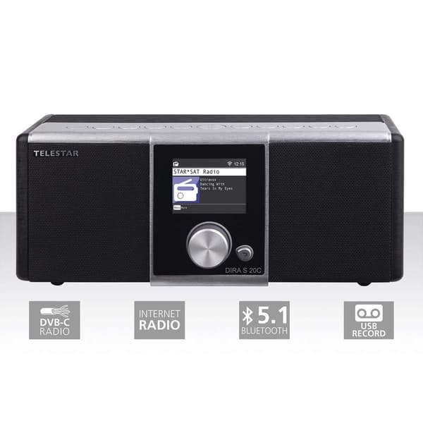 Telestar DIRA S 20 C -kaapeli (DVB-C) ja Internet-stereoradio