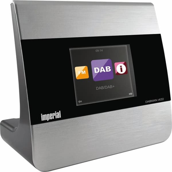 DABMAN i400 Compact Hybrid Radio DAB+ / FM / Internet / Bluetooth Silver