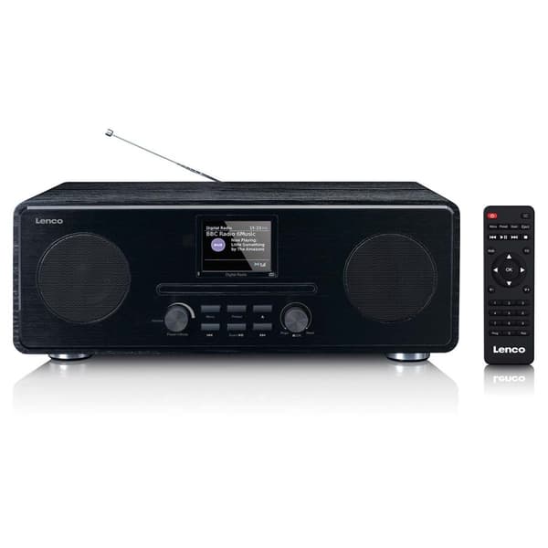 DAB+ FM-radio CD-MP3-soittimella Bluetooth Black