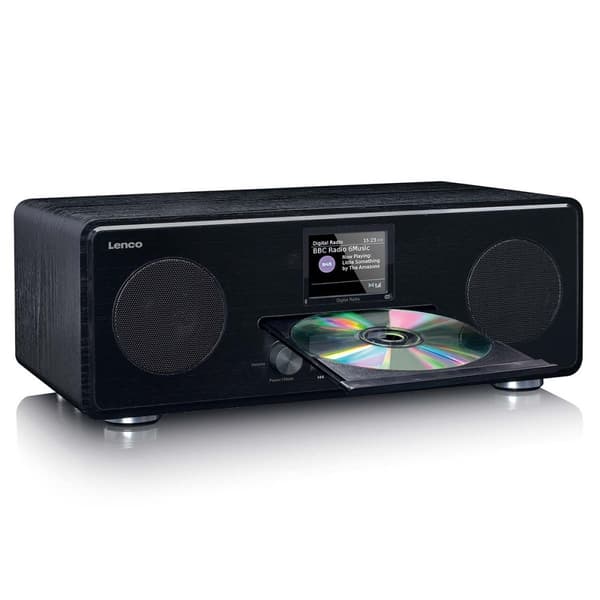 DAB+ FM-radio CD-MP3-soittimella Bluetooth Black
