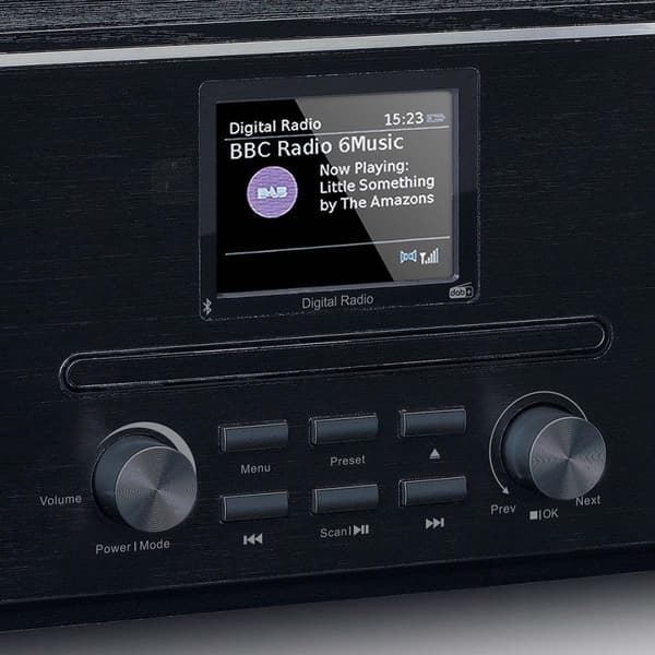 DAB+ FM-radio CD-MP3-soittimella Bluetooth Black