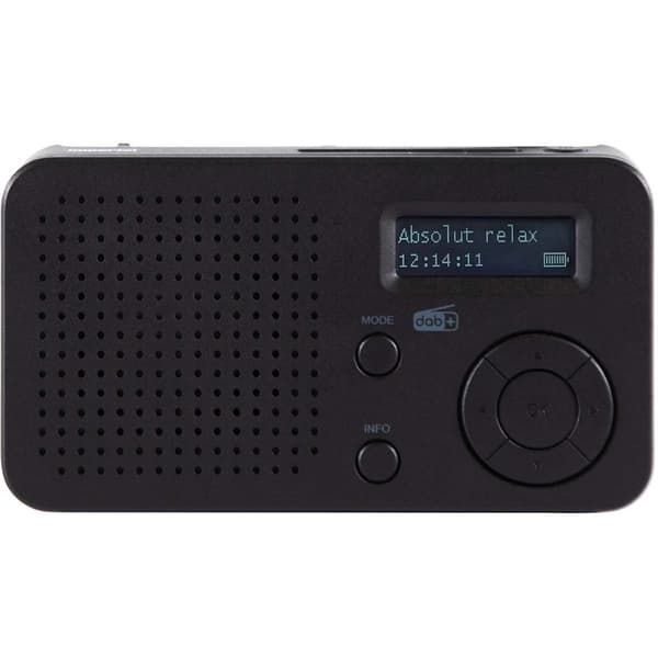DABMAN 17 bærbar DAB+/FM radio med Bluetooth Sort